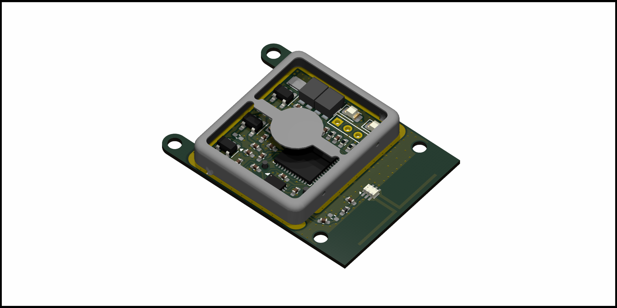Spyglass Mini probe PCB render